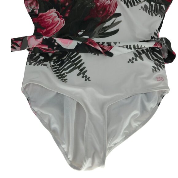 Albion Swimsuit One-Piece Desert Rose Cape Feminine Floral Sexy Modest Beach Sun - Picture 3 of 15